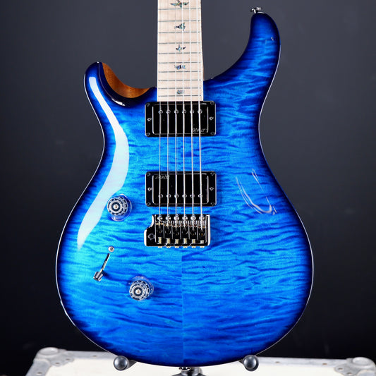 PRS Wood Library Lefty Custom 24 10 Top Aquamarine Wrap Around Smokeburst