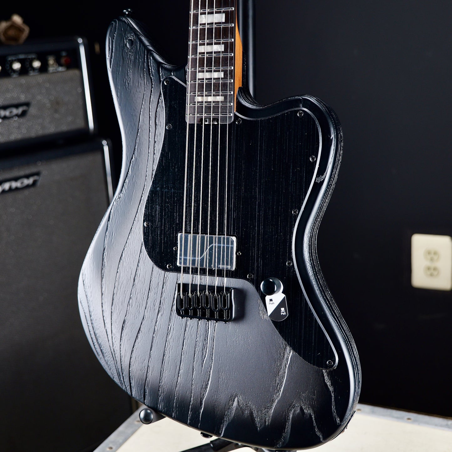 ESP LTD XJ-1 HT Baritone Silver Blast