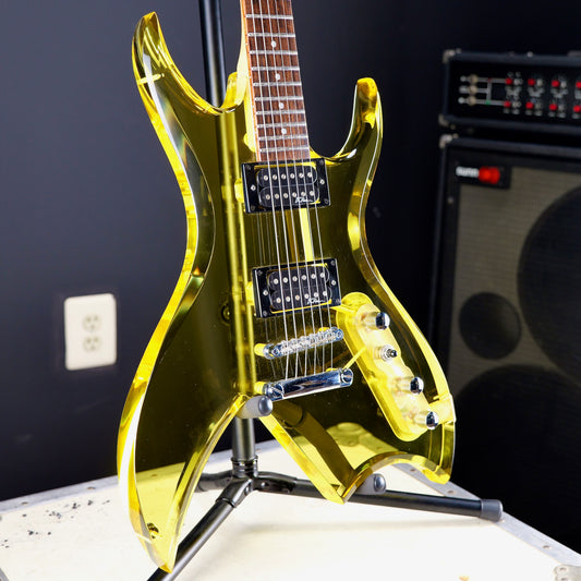 B.C. Rich Bich Acrylic Lucite Neon Yellow