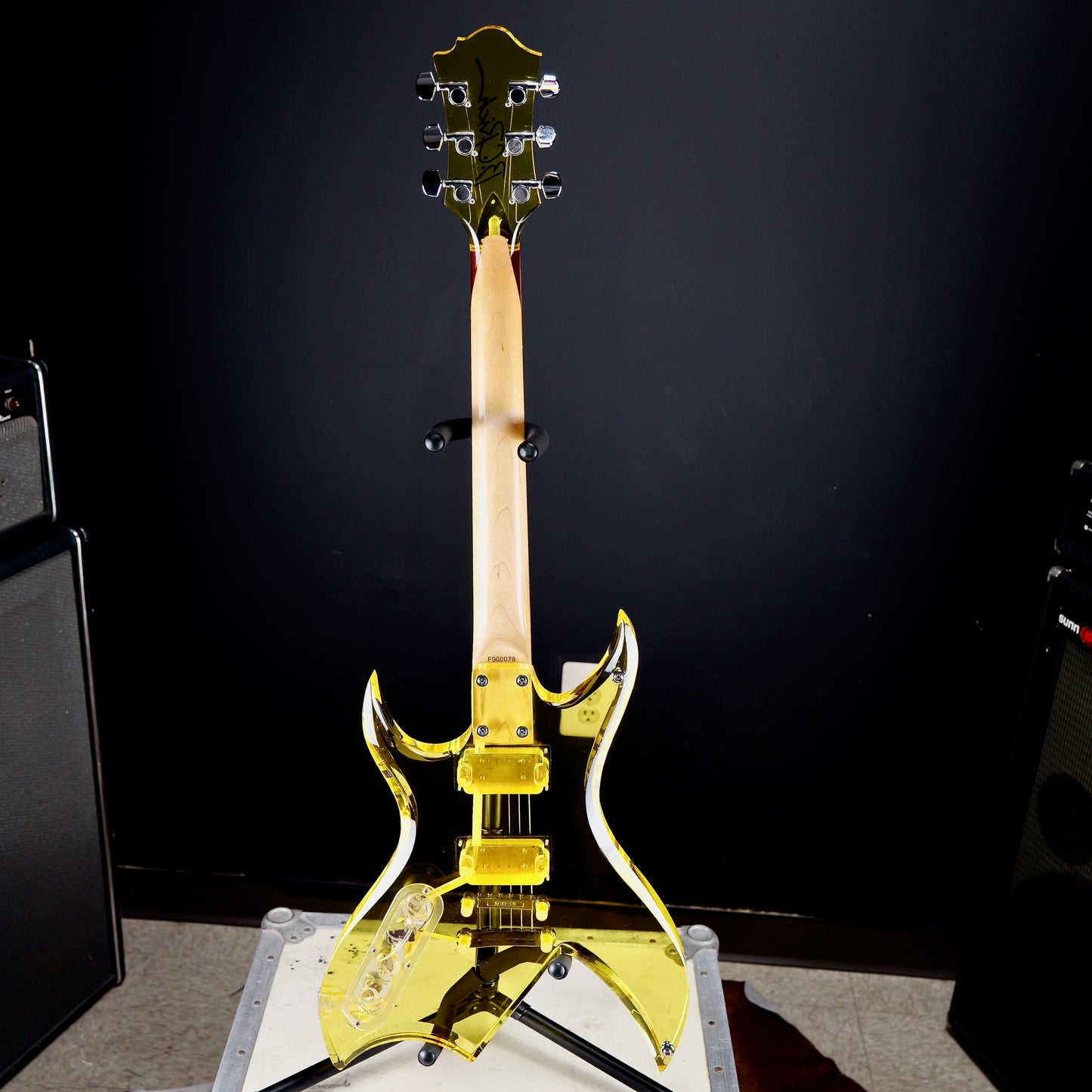 B.C. Rich Bich Acrylic Lucite Neon Yellow