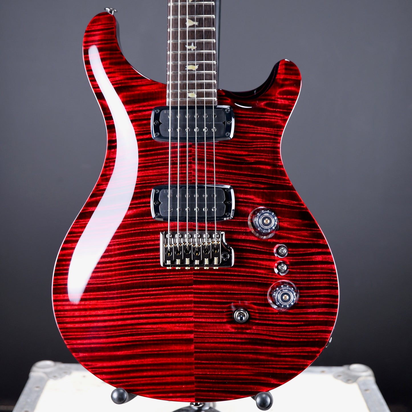 PRS Private Stock Custom 24/08 Blood Red / Black Wash w Matching Grainfill