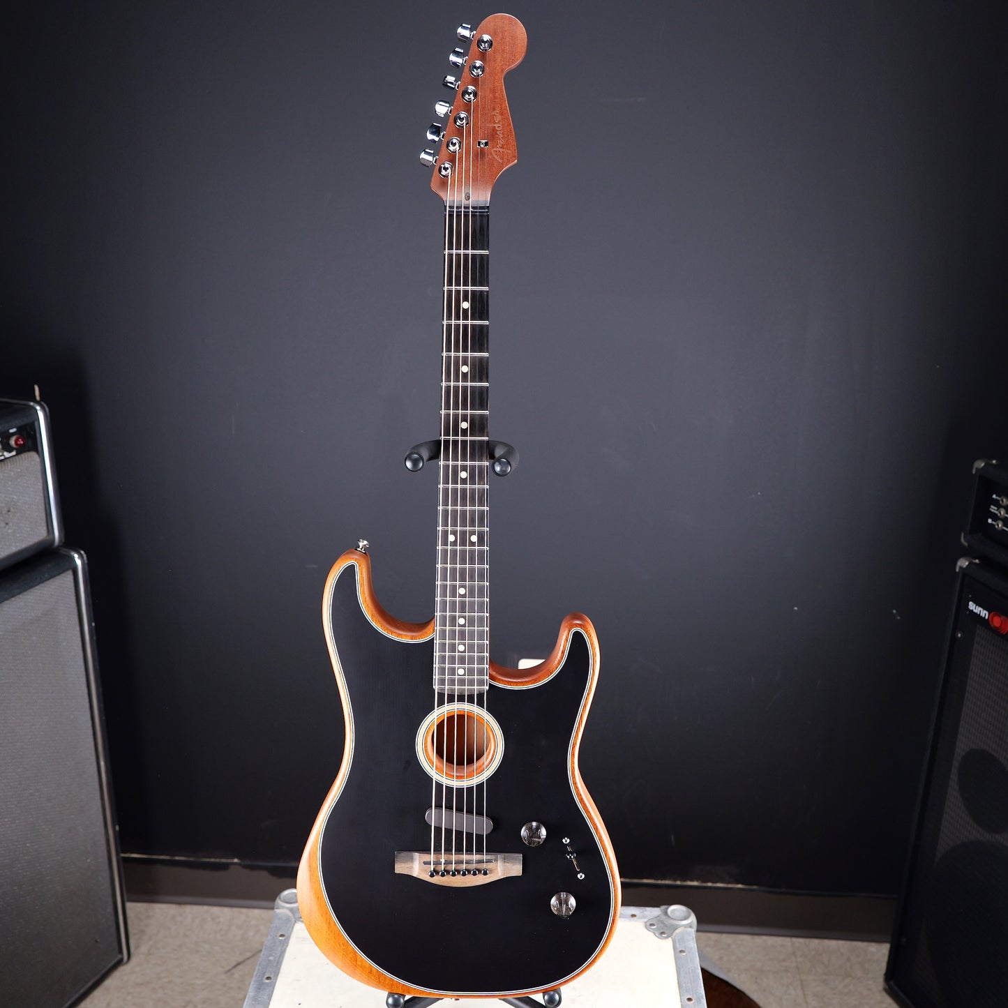 Fender American Acoustasonic Strat Ebony Fingerboard Black