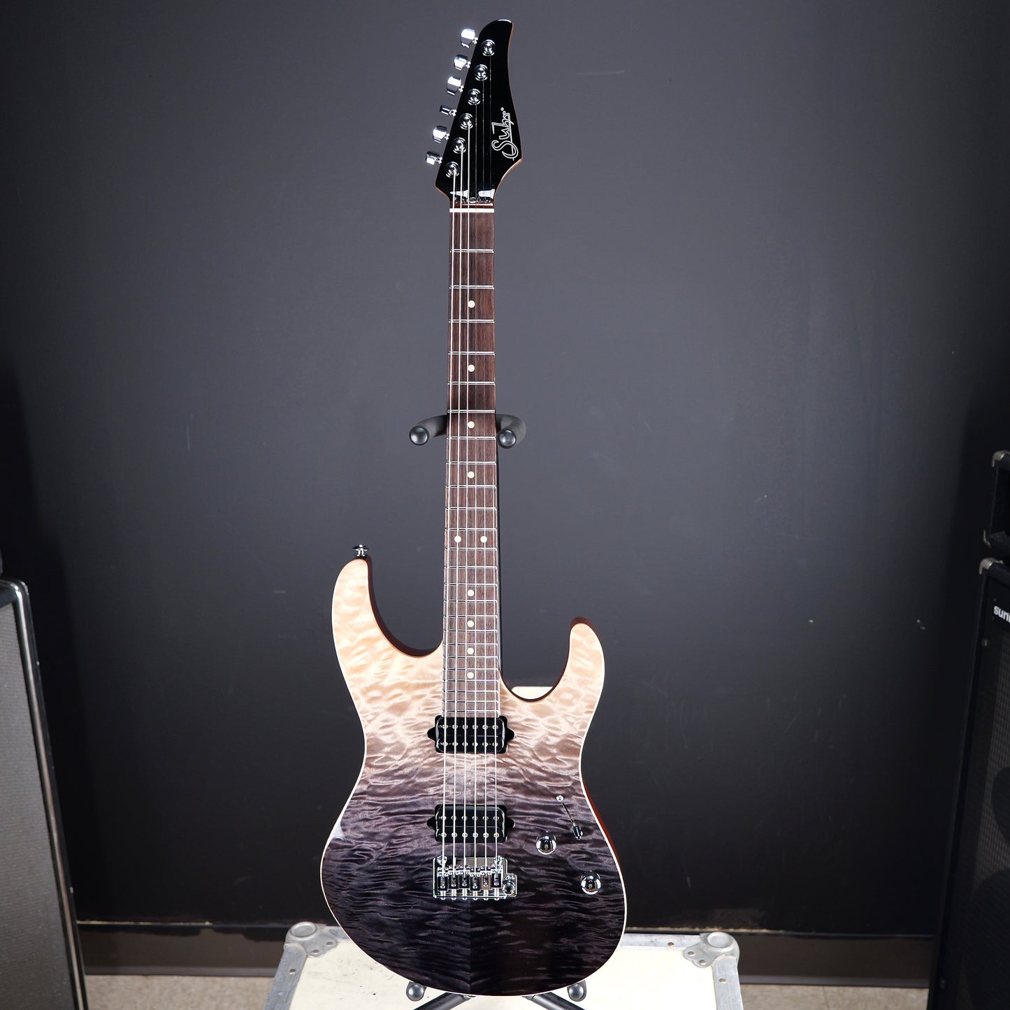 Suhr NAMM 2024 Modern Trans Brown Charcoal Fade