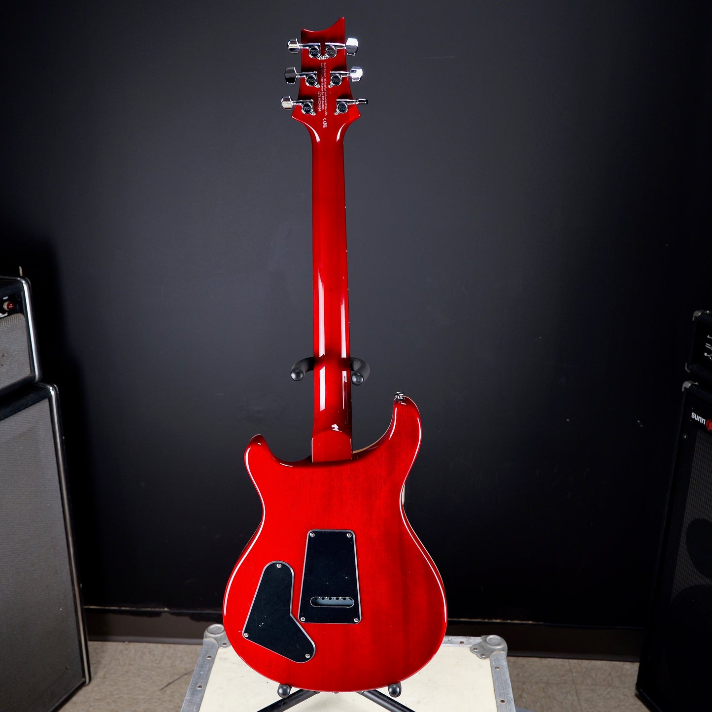 PRS SE Studio Charcoal Cherry Burst