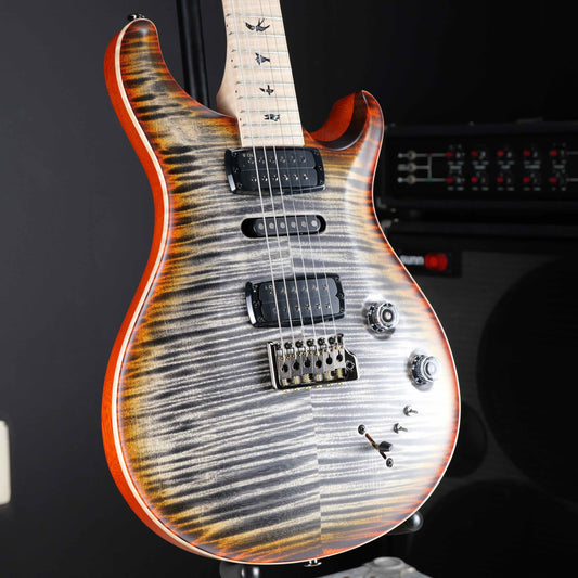PRS Wood Library Modern Eagle V Burnt Maple Leaf 10 Top Satin
