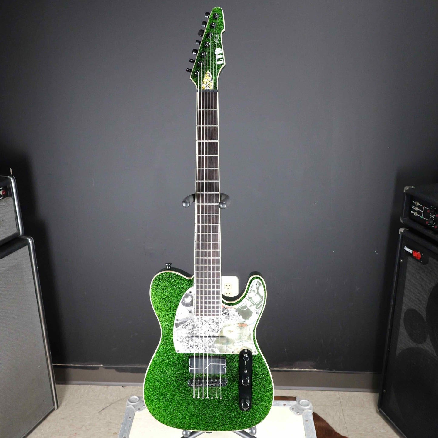 ESP LTD SCT-607B Stephen Carpenter Signature 7 String Green Sparkle