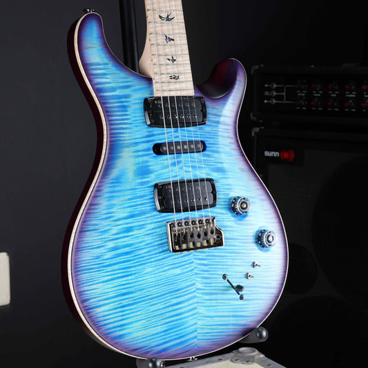 PRS Wood Library Modern Eagle V Aquableux Purple Burst 10 Top Satin