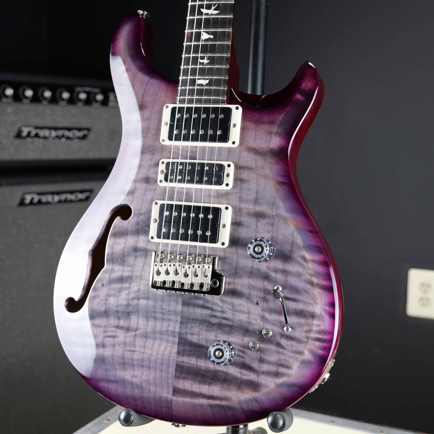 PRS S2 Special Semi-Hollow Limited Run Faded Gray Black Purple Burst