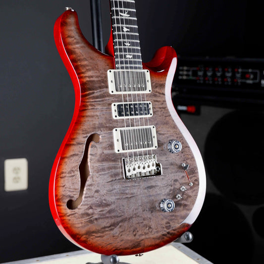 PRS S2 Special Semi-Hollow Limited Run Faded Gray Black Cherry Burst