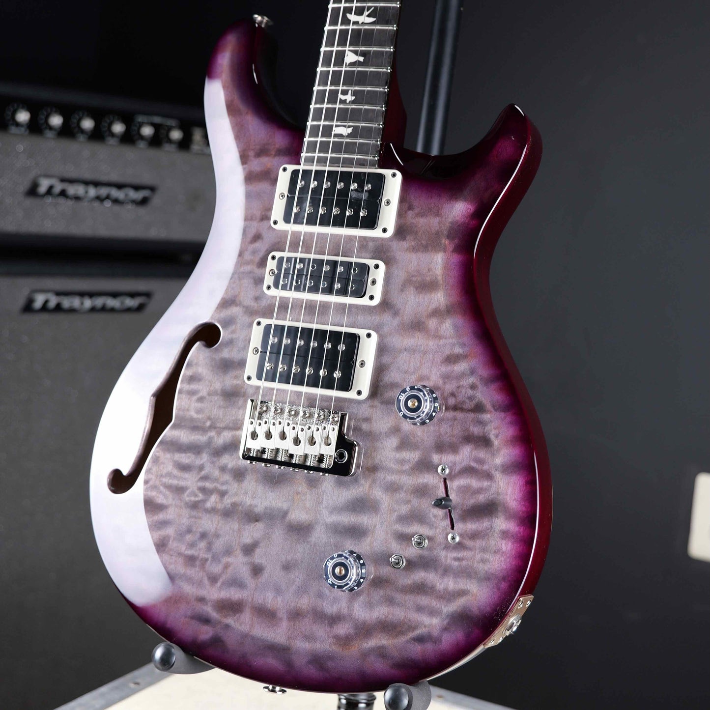 PRS S2 Special Semi-Hollow Limited Run Faded Gray Black Purple Burst