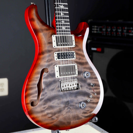 PRS S2 Special Semi-Hollow Limited Run Faded Gray Black Cherry Burst