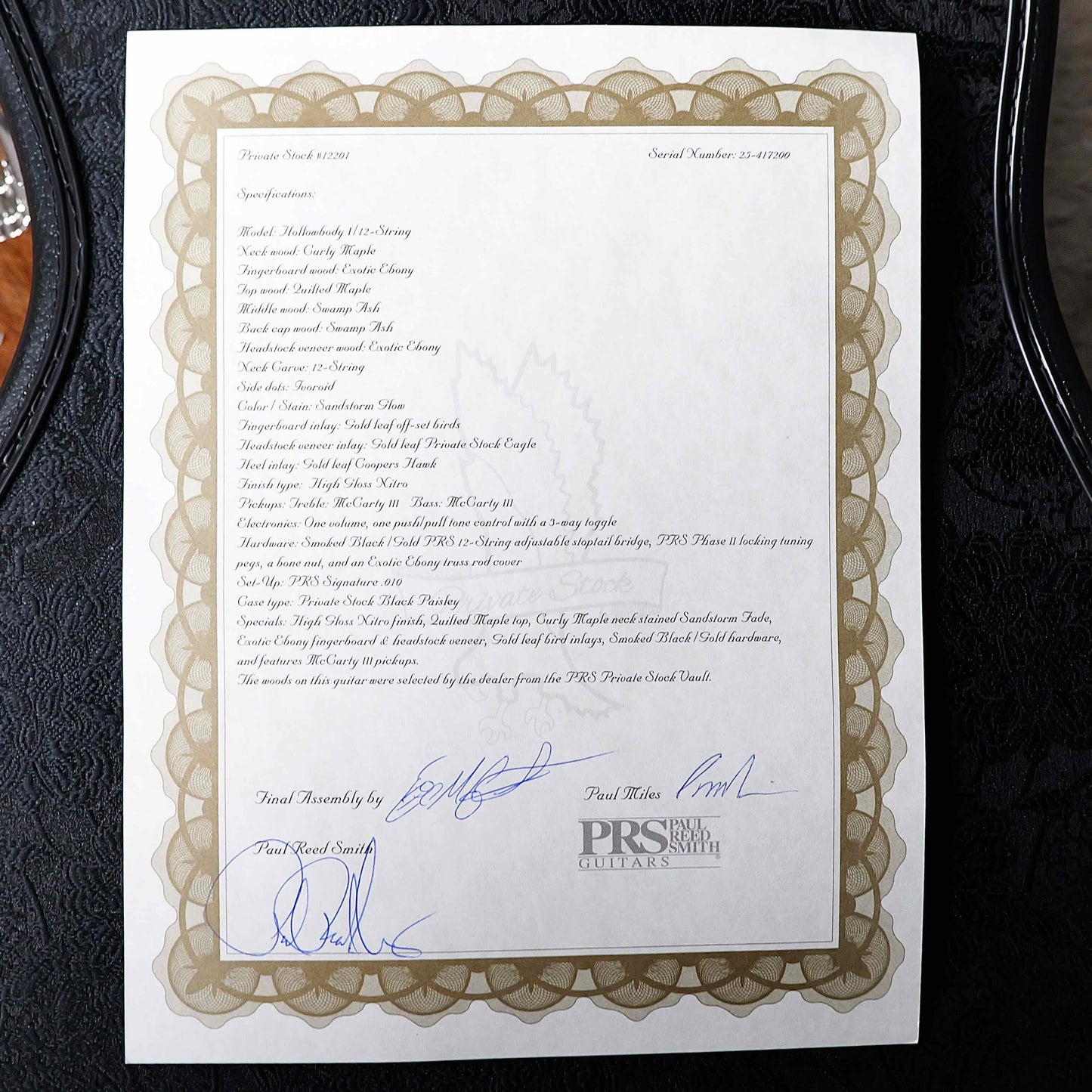 PRS Private Stock Hollowbody I / 12 String Sandstorm Glow