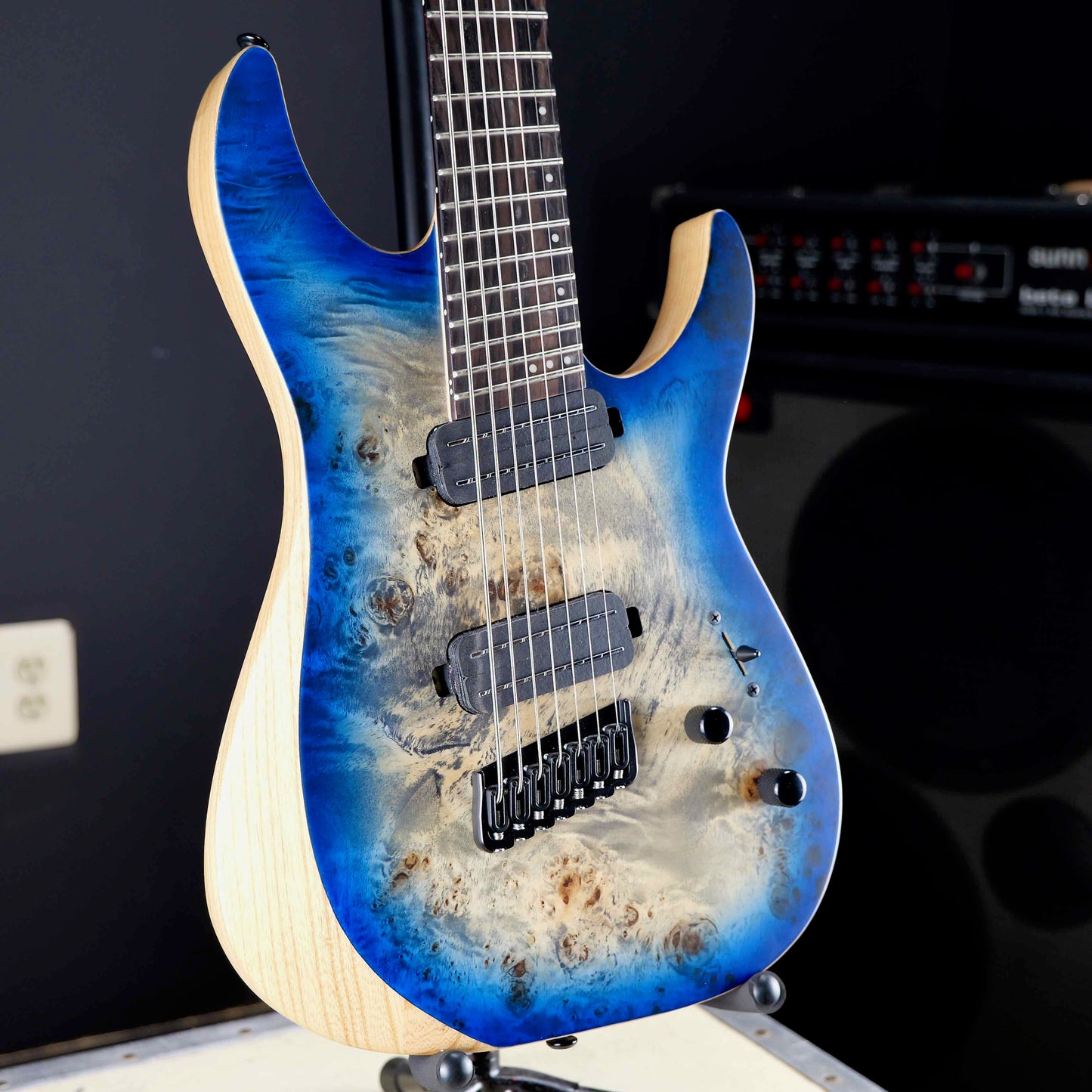 Schecter Reaper 7 Multiscale Satin Sky Burst
