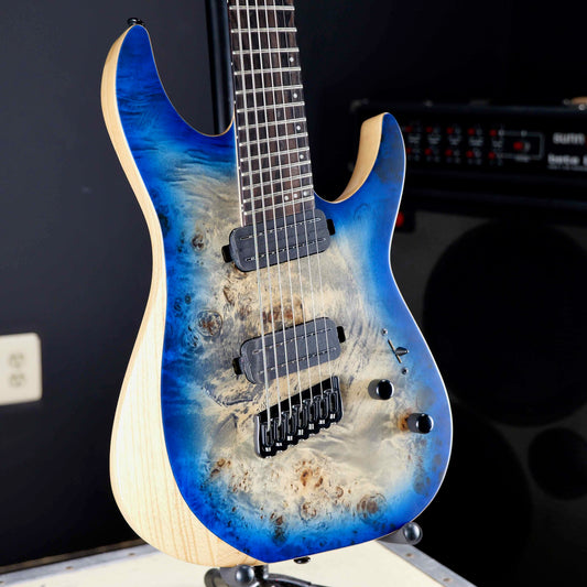 Schecter Reaper 7 Multiscale Satin Sky Burst