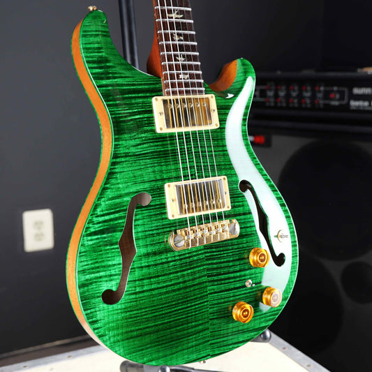 PRS Hollowbody II Piezo 10 Top Emerald w/ Stainless Steel Frets