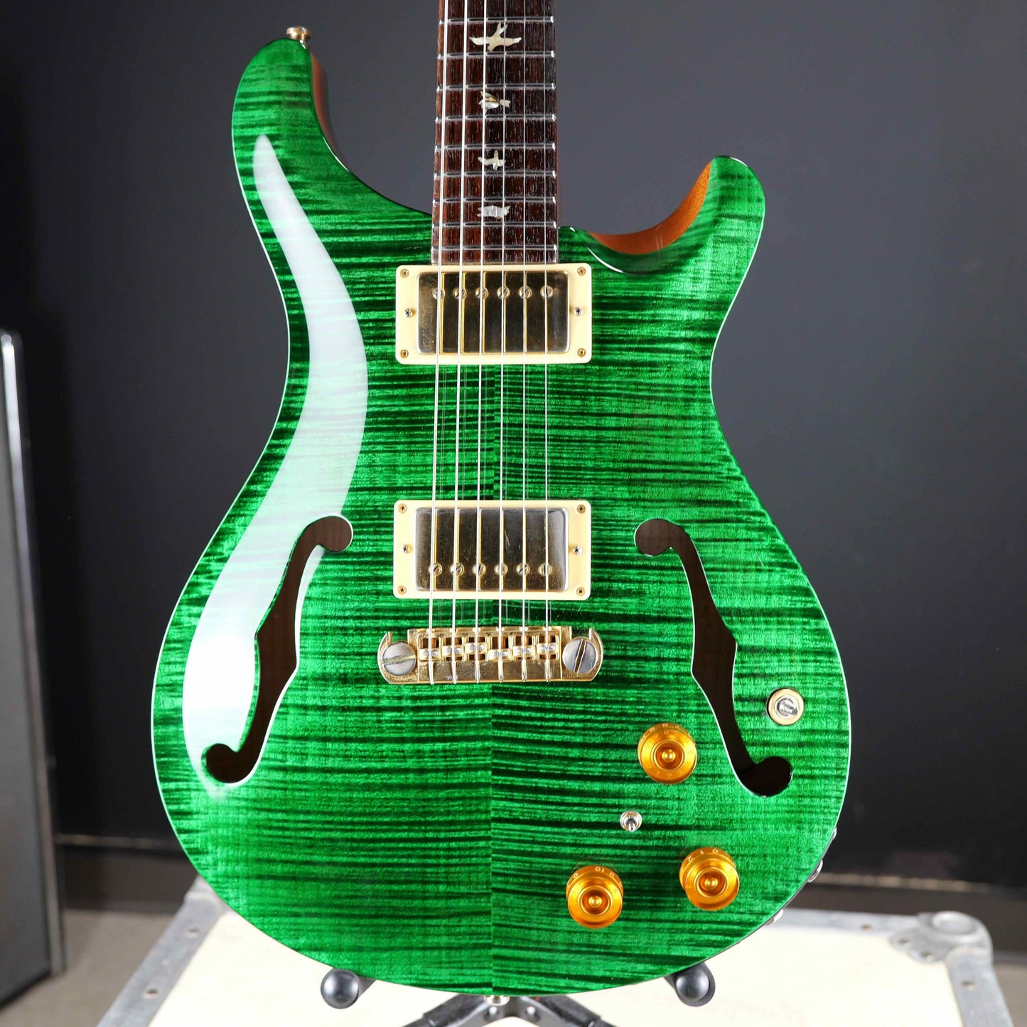 PRS Hollowbody II Piezo 10 Top Emerald w/ Stainless Steel Frets