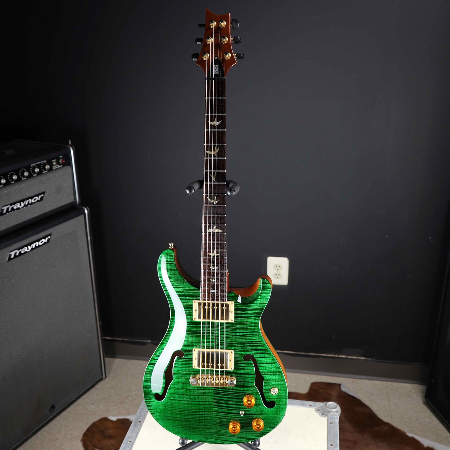 PRS Hollowbody II Piezo 10 Top Emerald w/ Stainless Steel Frets