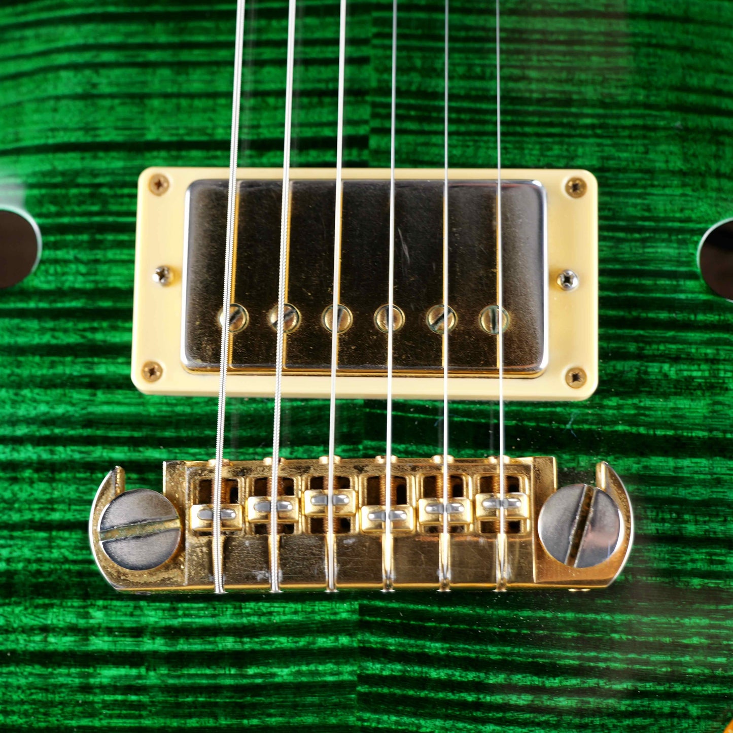 PRS Hollowbody II Piezo 10 Top Emerald w/ Stainless Steel Frets