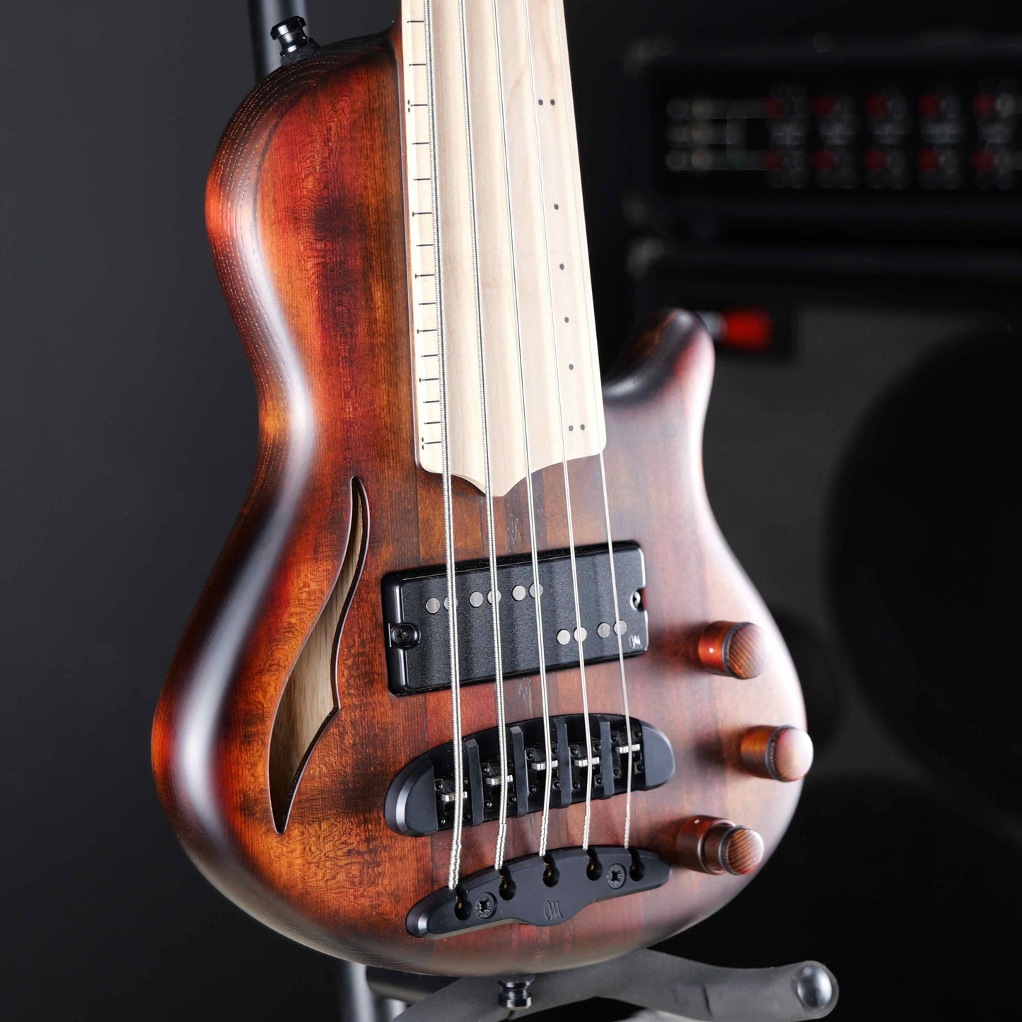 Mayones Cali 5 Fretless Antique Brown Matte