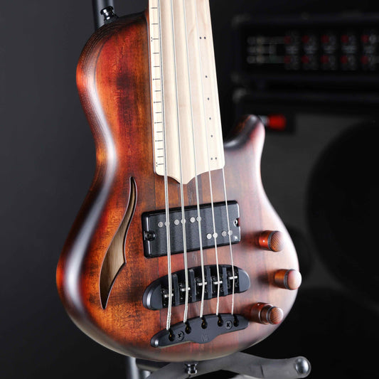 Mayones Cali 5 Fretless Antique Brown Matte