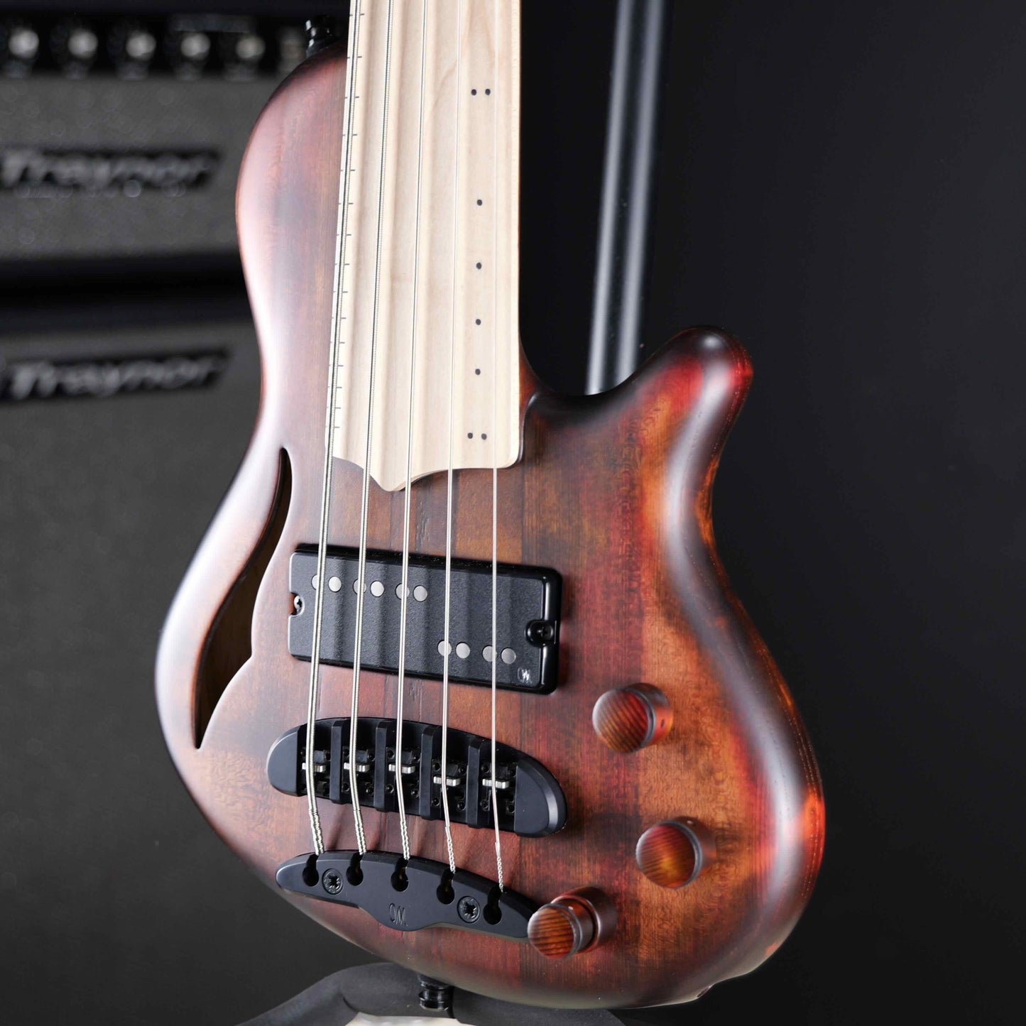 Mayones Cali 5 Fretless Antique Brown Matte