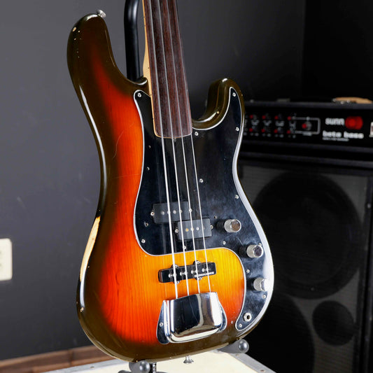 Fender Fretless Precision Bass 1978 Three Tone Sunburst