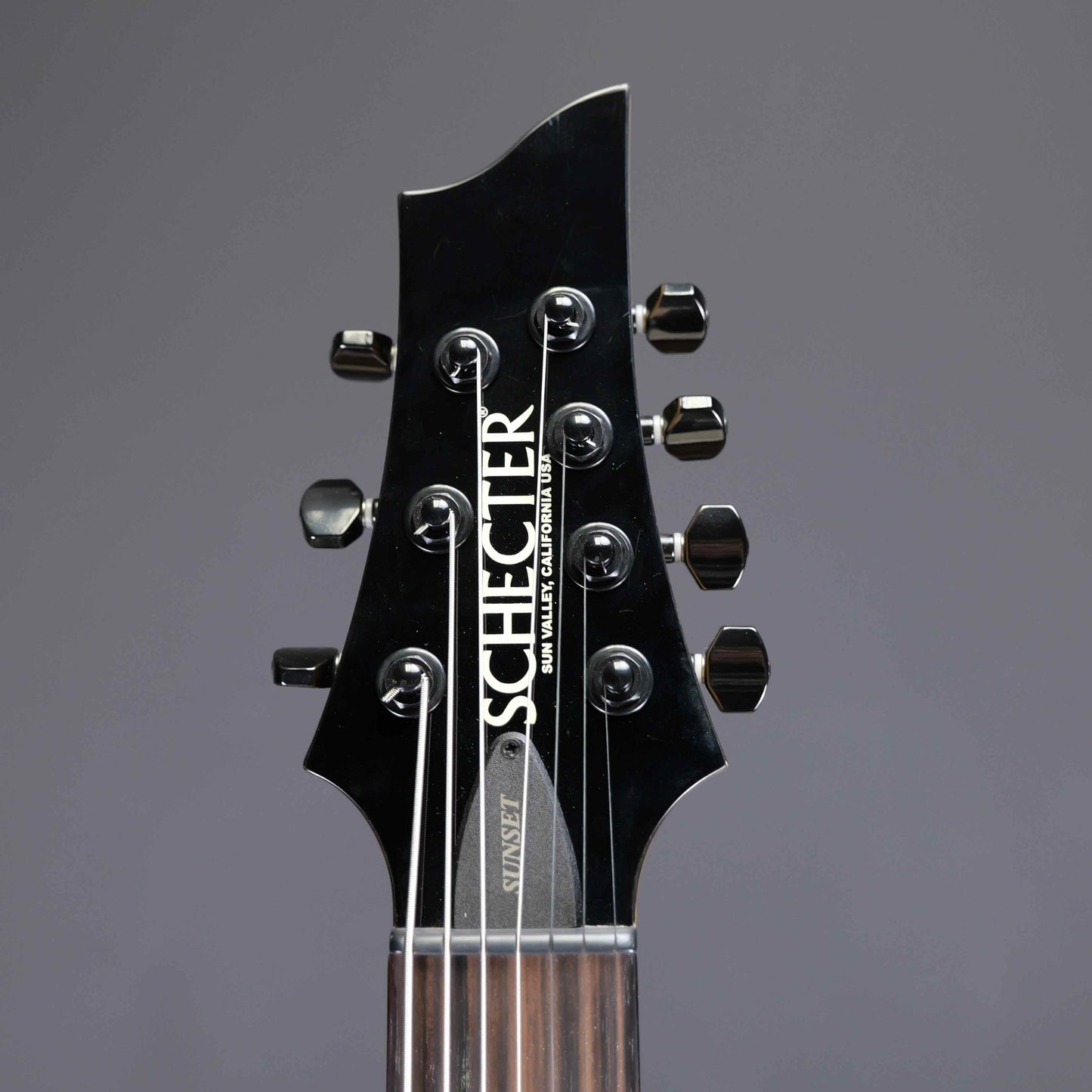 Schecter USA Sunset Classic-II 7 String Black Ocean w/ Apocalypse Pups