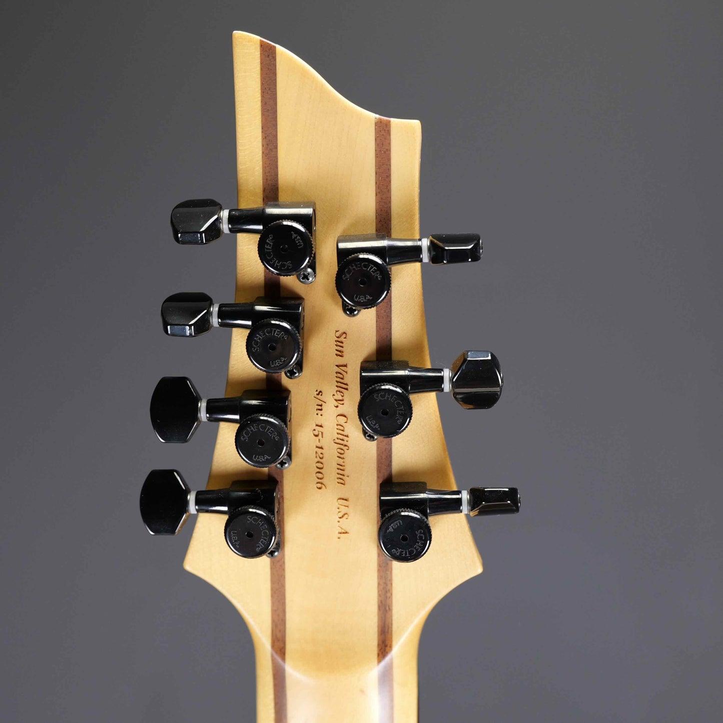 Schecter USA Sunset Classic-II 7 String Black Ocean w/ Apocalypse Pups