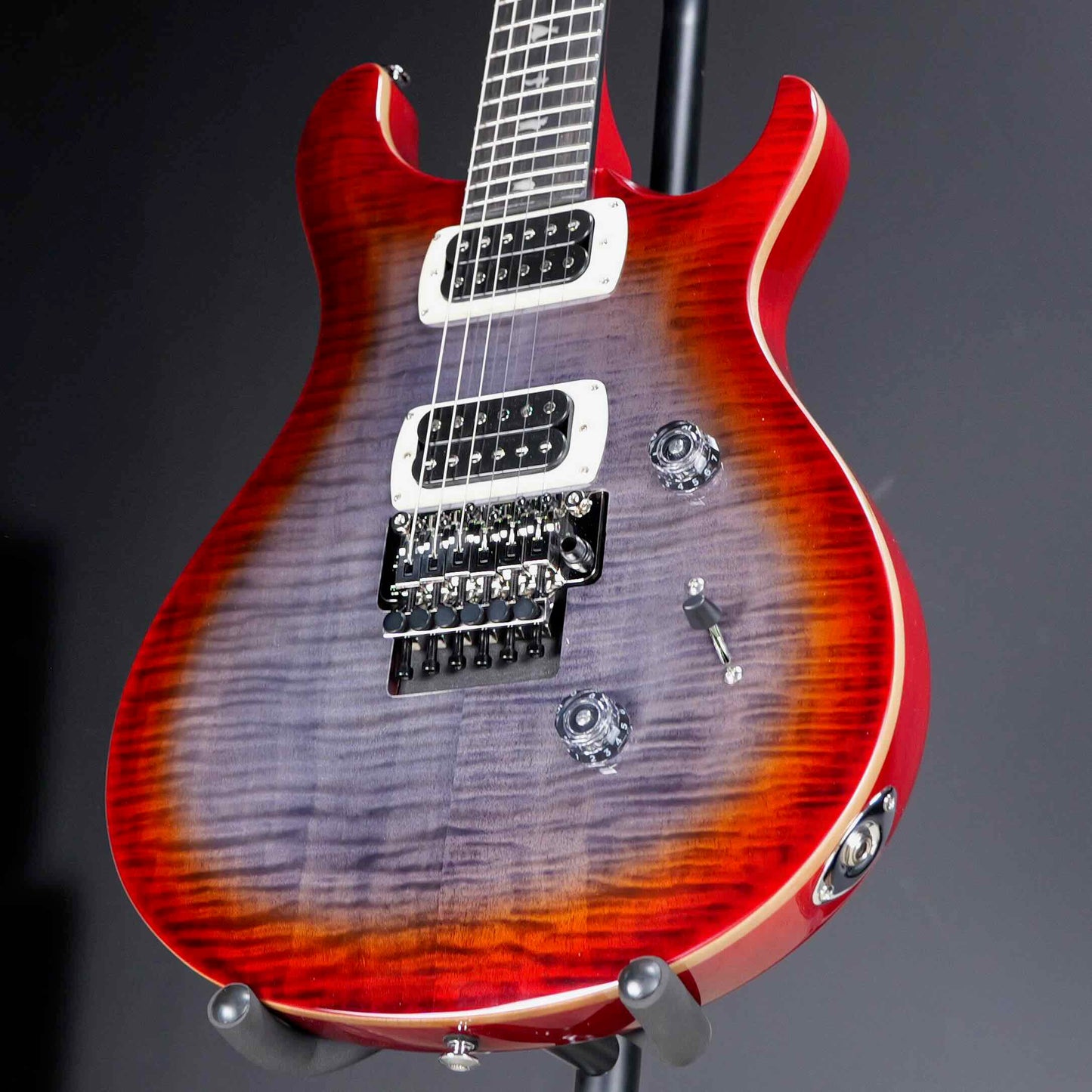 PRS SE Custom 24 "Floyd" Charcoal Cherry Burst