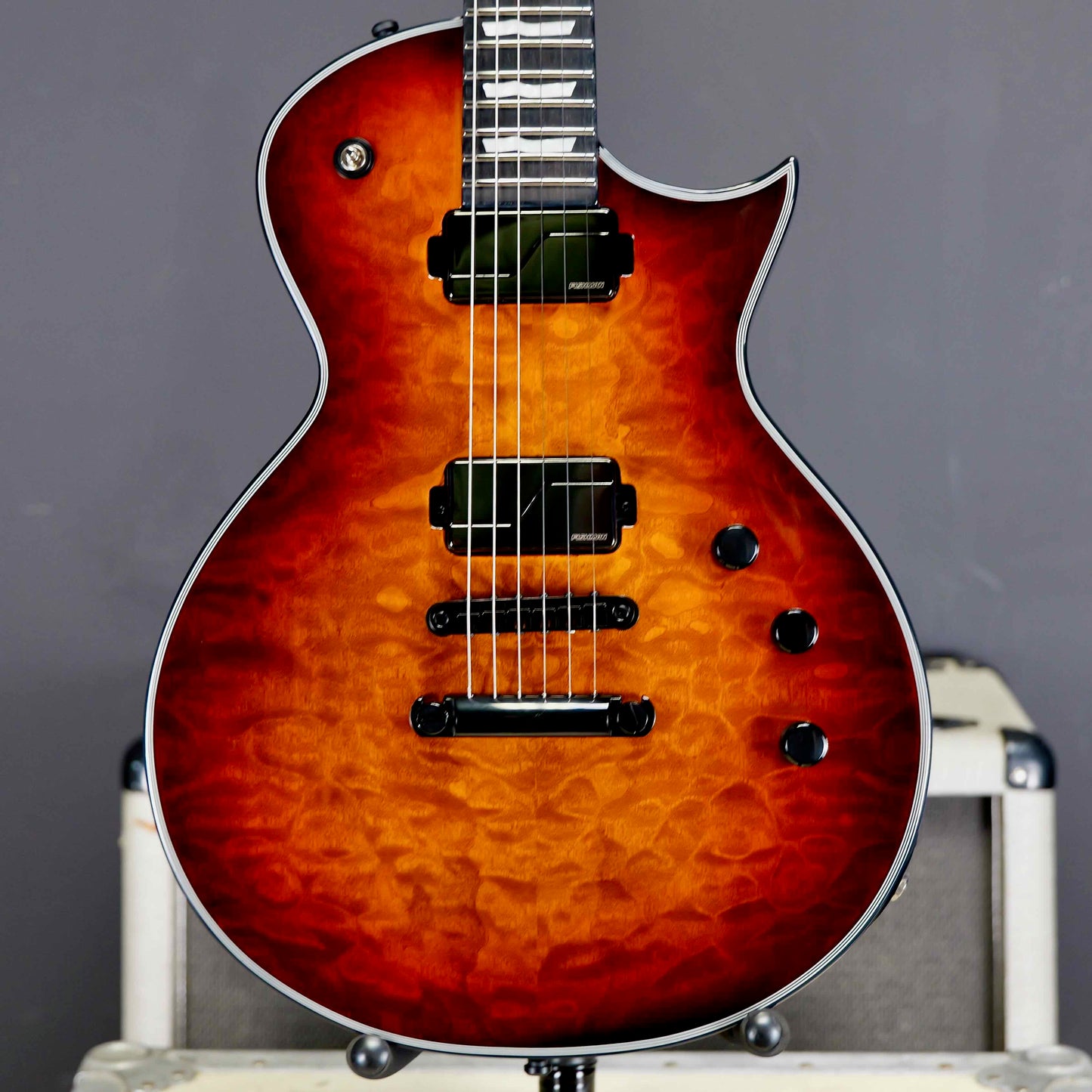 ESP E-II Eclipse Tiger Eye Sunburst