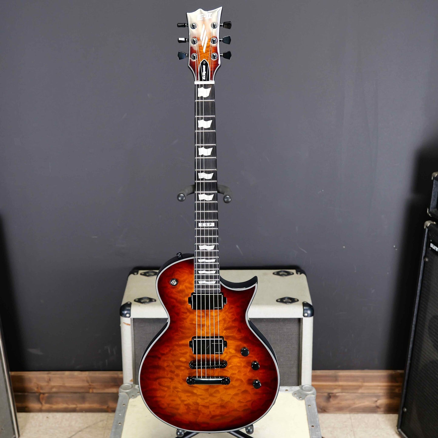ESP E-II Eclipse Tiger Eye Sunburst