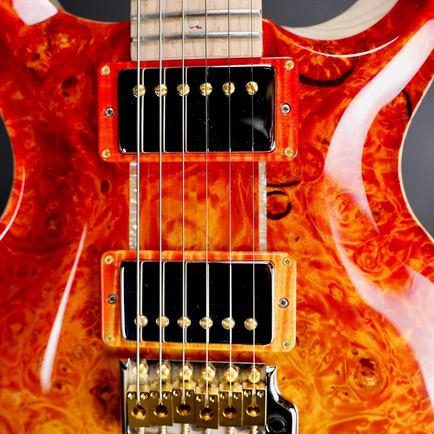 PRS Private Stock Santa Retro Blood Orange Dragon's Breath