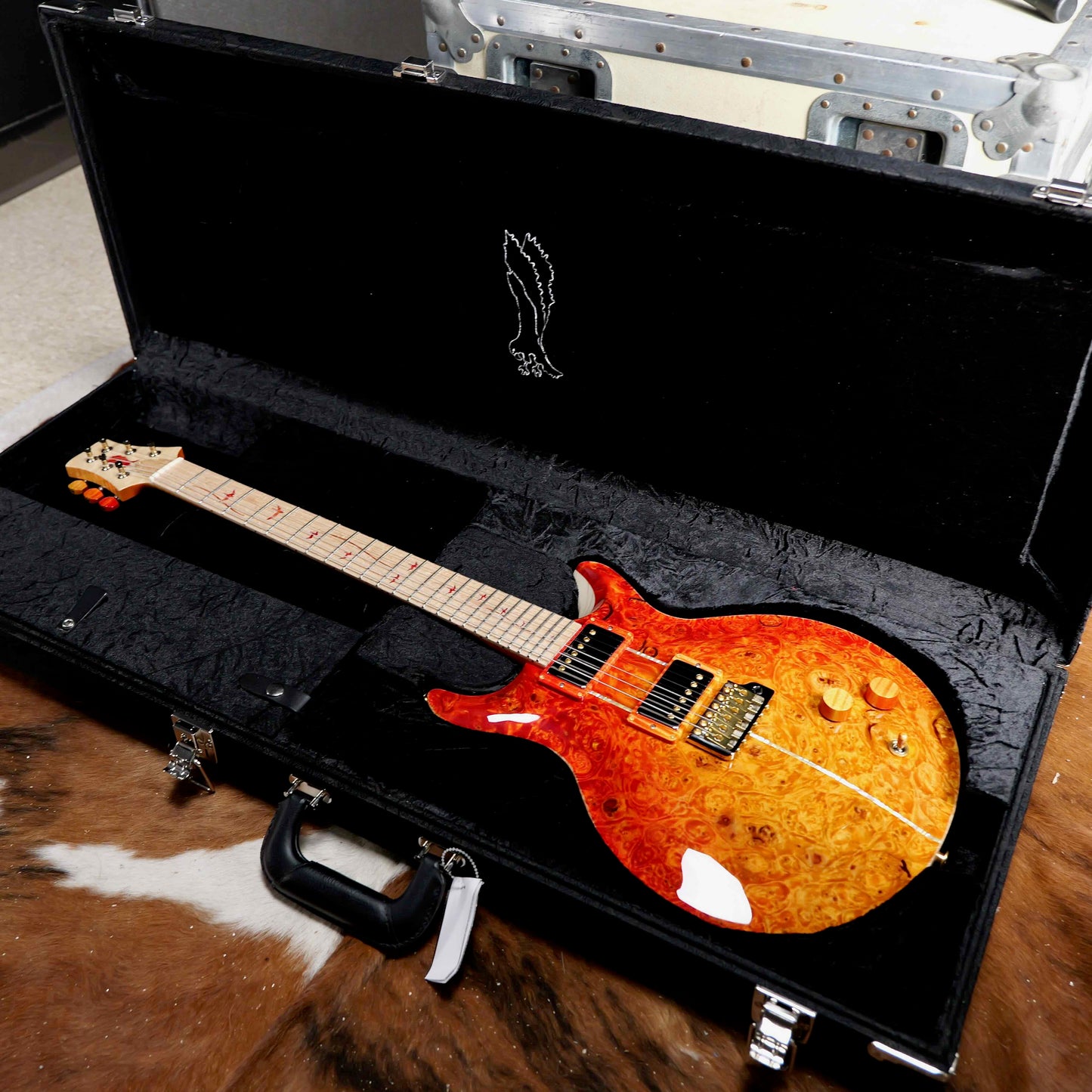 PRS Private Stock Santa Retro Blood Orange Dragon's Breath