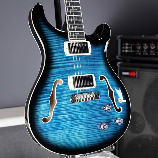 PRS SE Hollowbody II Piezo Peacock Blue Smokeburst