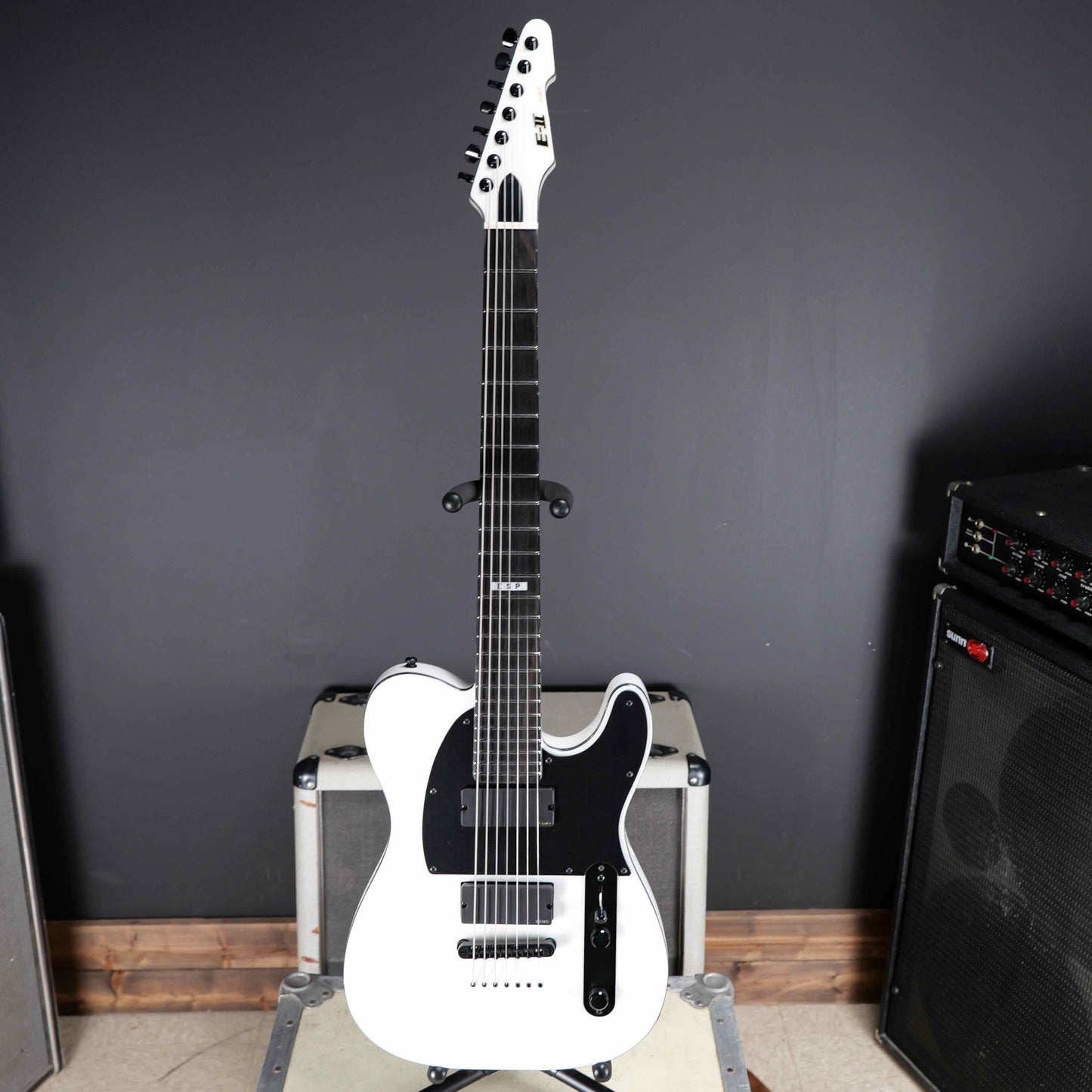 ESP E-II T-B7 Baritone Snow White