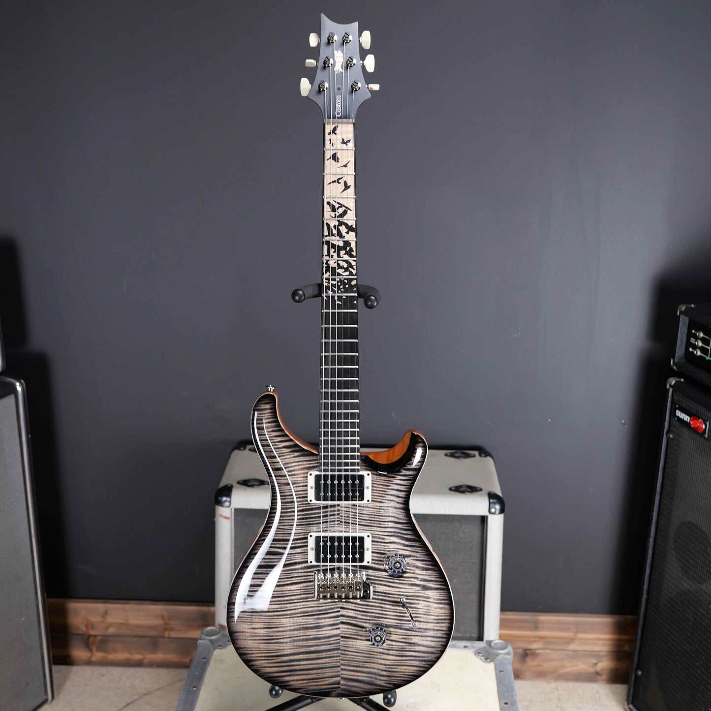 PRS Custom 24 "Birds of a Feather" Limited Edition Charcoal Microburst