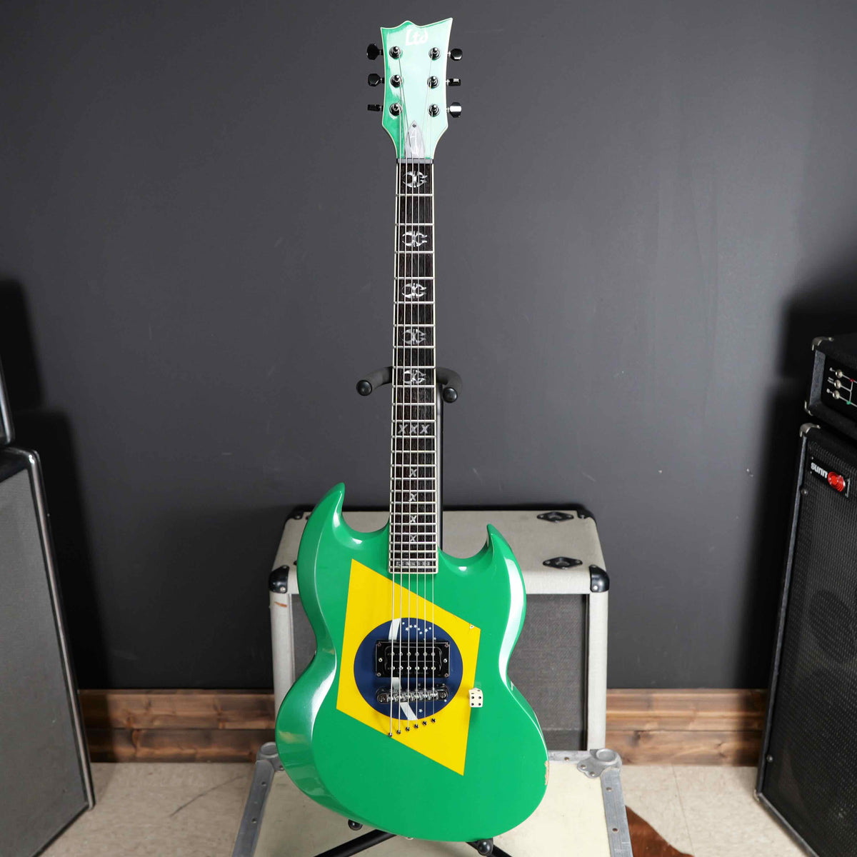 ESP LTD MC-600 Viper Max Cavalera Brazilian Green