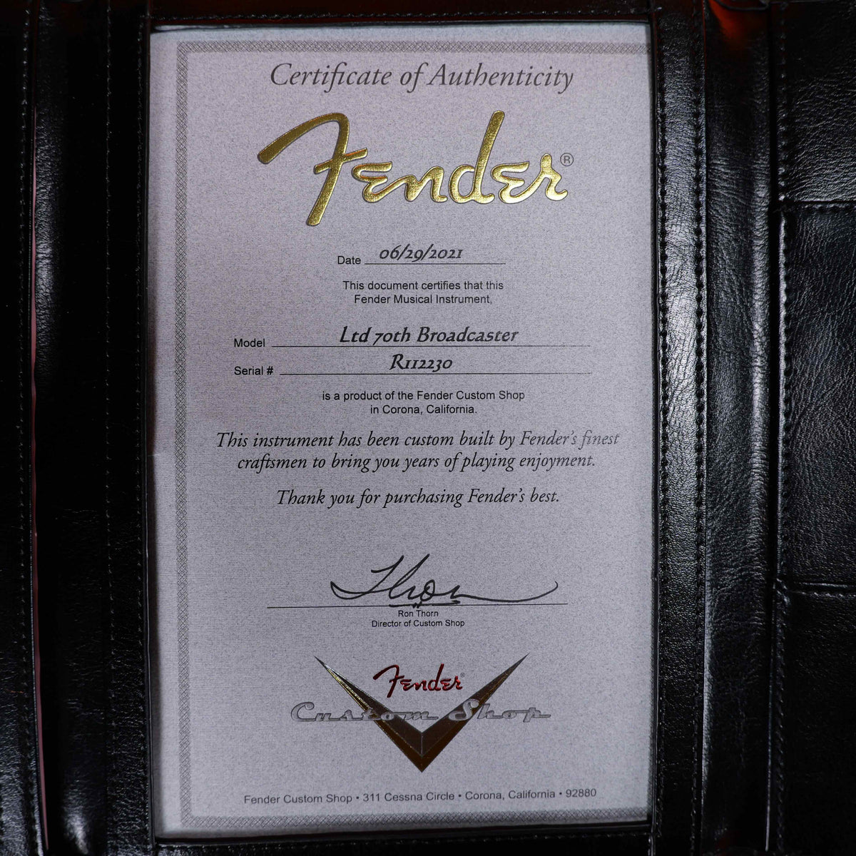 Fender Custom Shop 70th Anniversary Broadcaster Limited Edition Nocaster Blonde