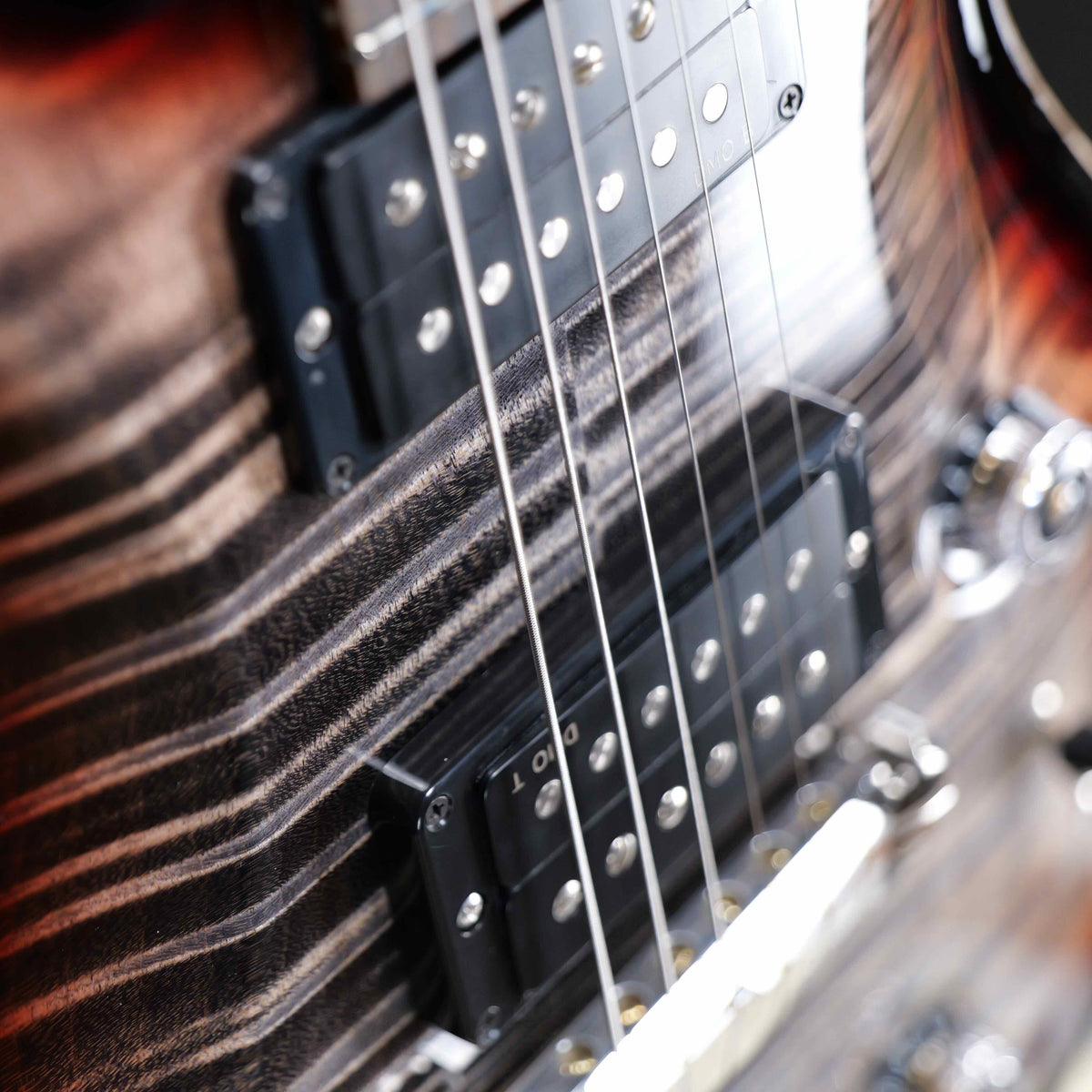 PRS Wood Library Custom 24 Stoptail Limited Edition Charcoal Tri-Color Sunburst