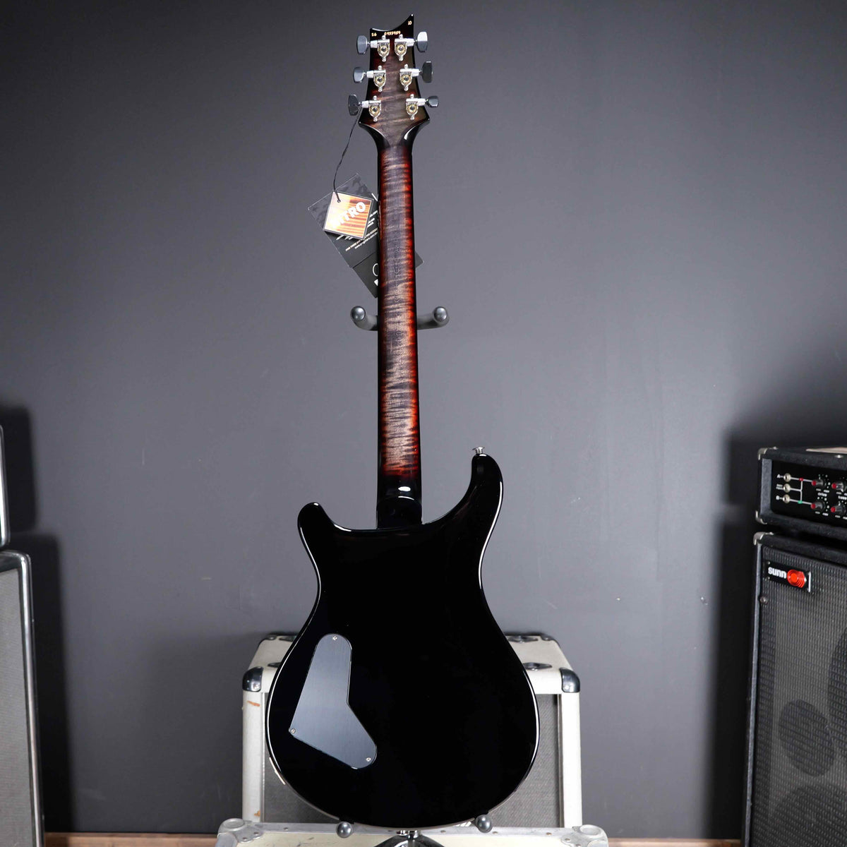 PRS Wood Library Custom 24 Stoptail Limited Edition Charcoal Tri-Color Sunburst