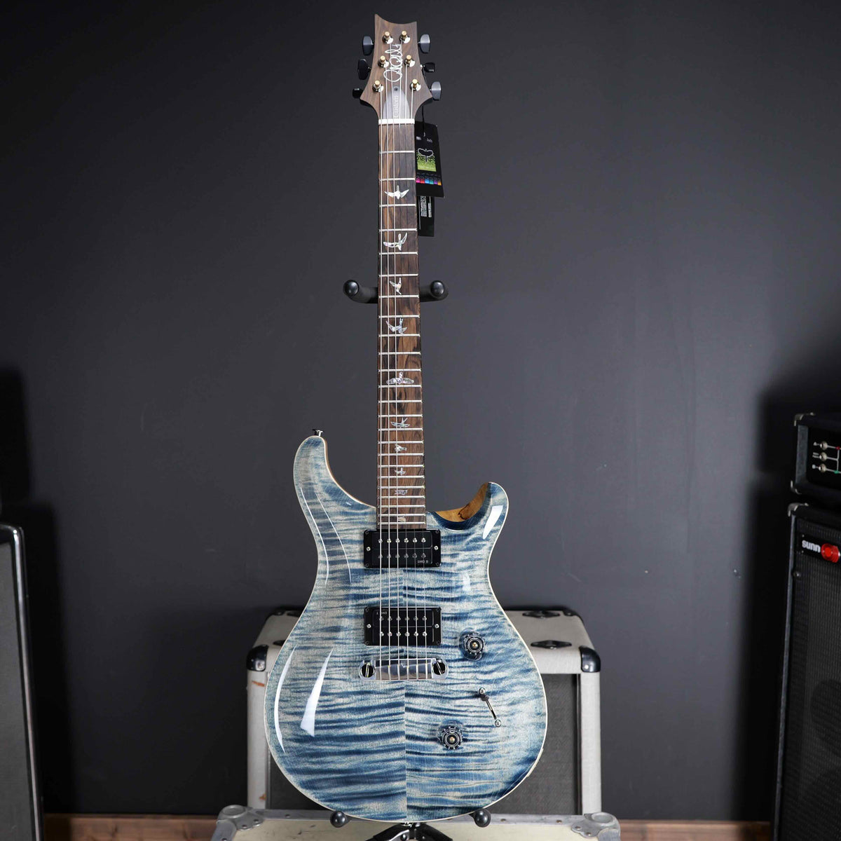 PRS Wood Library Custom 24 Stoptail Limited Edition Faded Whale Blue