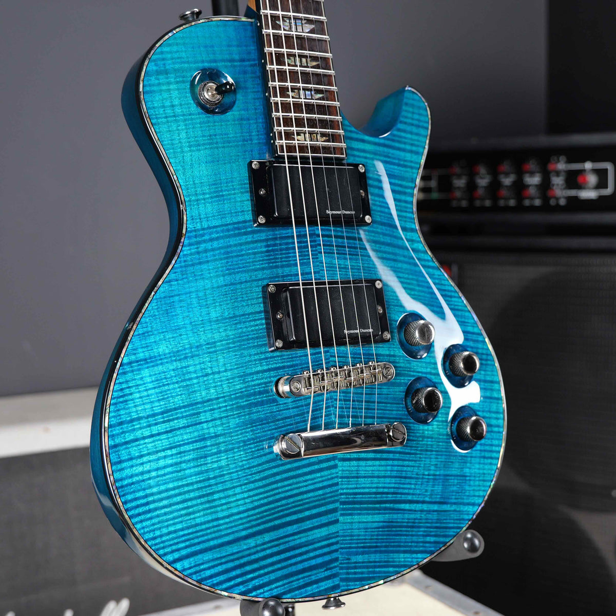 Charvel Desolation DS-1 ST Transparent Blue Smear