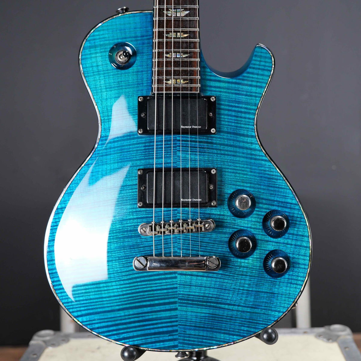 Charvel Desolation DS-1 ST Transparent Blue Smear