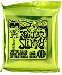 Ernie Ball Regular Slinky 10-46 Strings 3 PACK