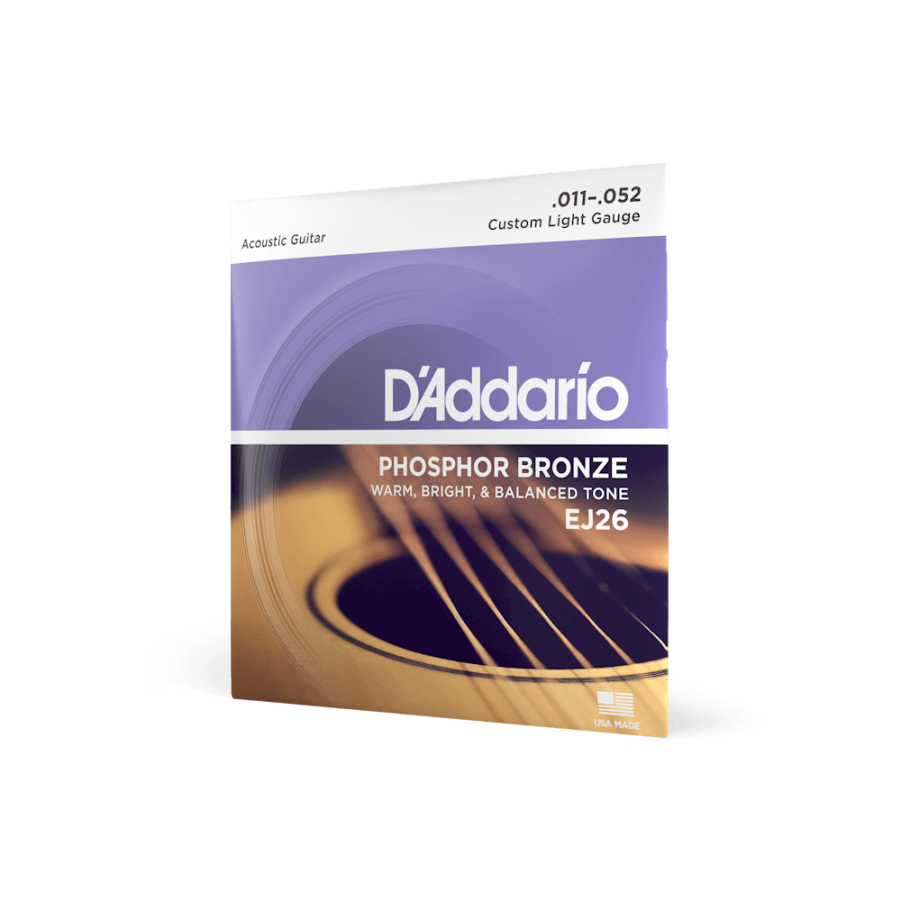 D'Addario Custom Light Acoustic Guitar Strings 11-52