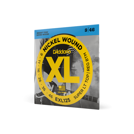 D'Addario XL Super Light Top/Regular Bottom Electric Guitar Strings 9-46