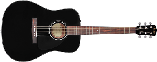 Fender CD-60 Dreadnought V3 w/Case, Walnut Fingerboard, Black