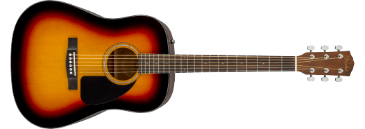 Fender CD-60 Dreadnought V3 w/Case, Walnut Fingerboard, Sunburst