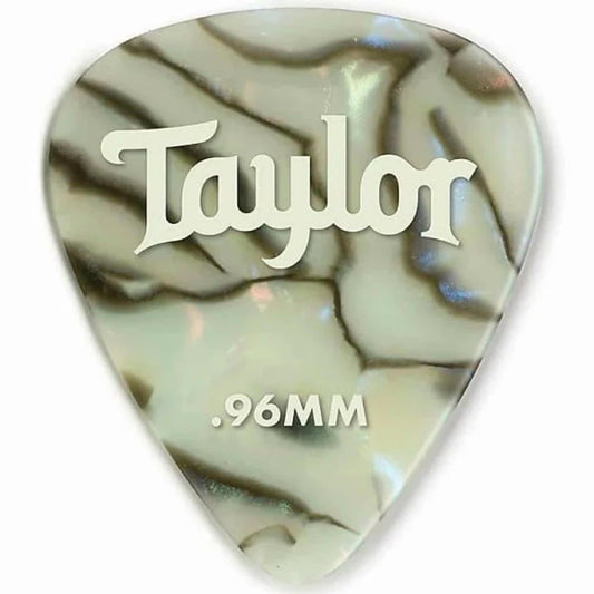 Taylor Celluloid 351 Guitar Picks, Abalone, 12-Pack .96mm