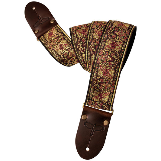 PRS Deluxe 2" Retro Jacquard Guitar Strap - Burgundy